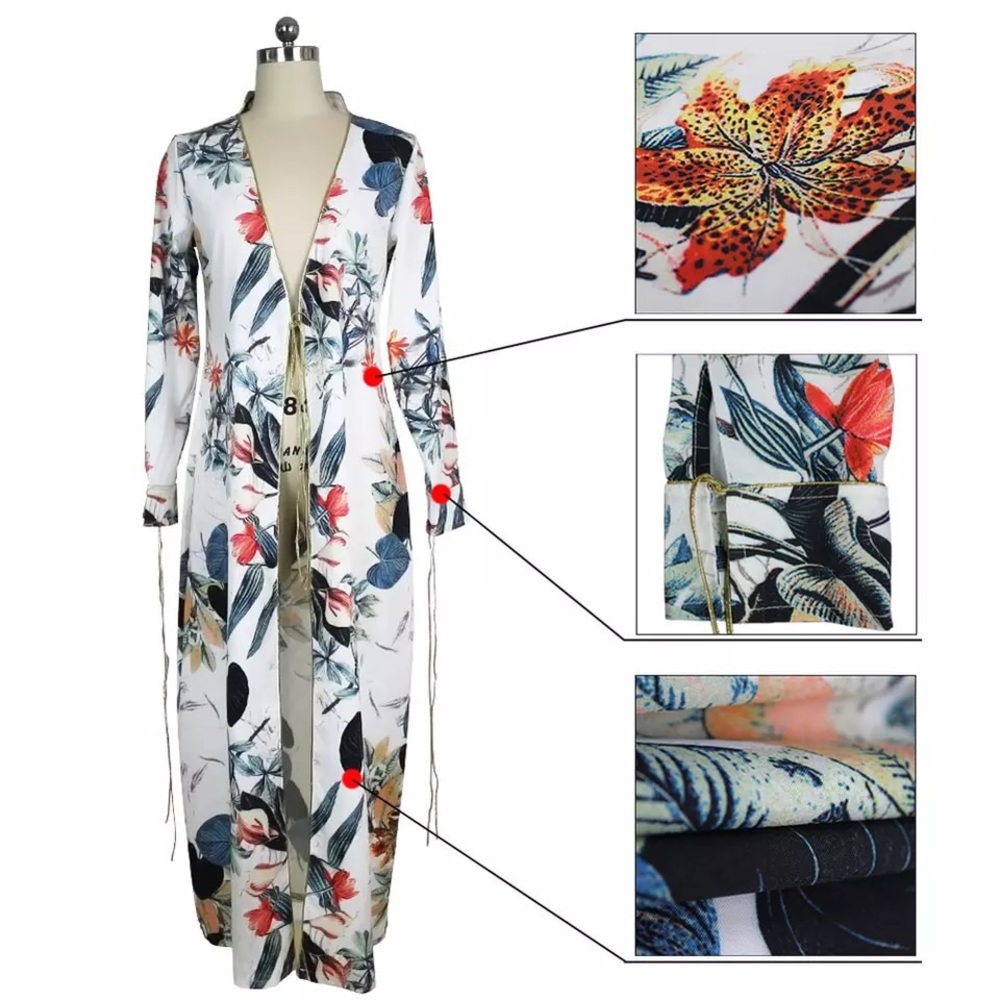 Vintage Floral Kimono Cardigan 👘 - Picture 4 of 4